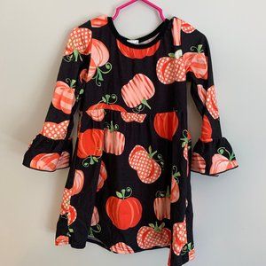 Girls Boutique Pumpkin Dress